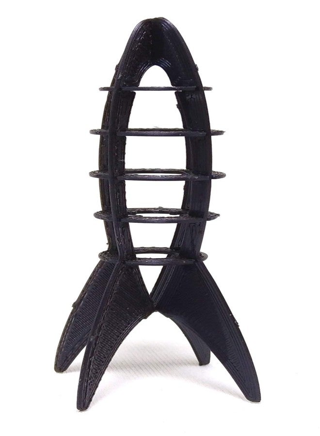 CERO 3D Printed Rocketship Kit Card for Kids (Black PLA Plastic) - Image 2